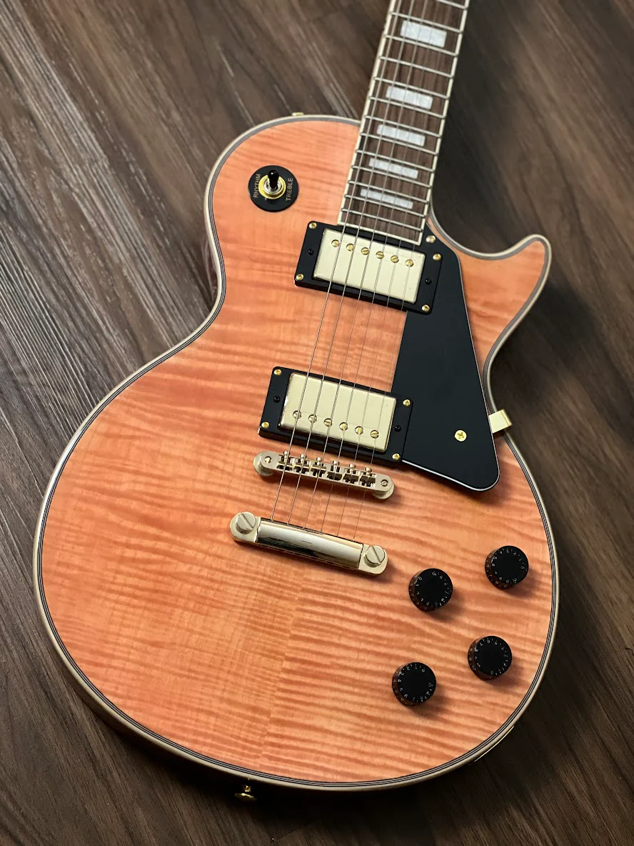 Soloking SLC60FM in with Gold Hardware in Trans Pink - Image 3