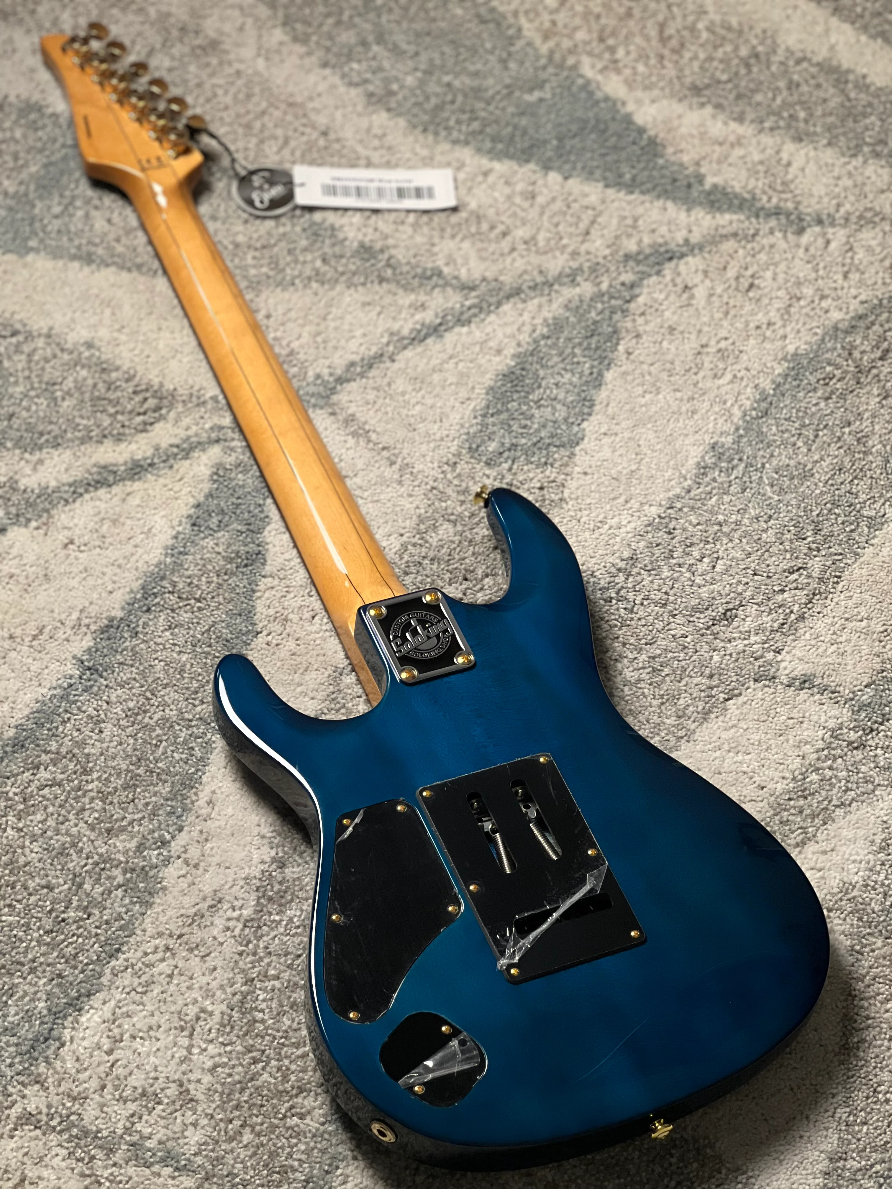 Soloking SM-24 HH QM Shredmaster with Rosewood FB in Ocean Blue Burst 2026 Version - Image 5
