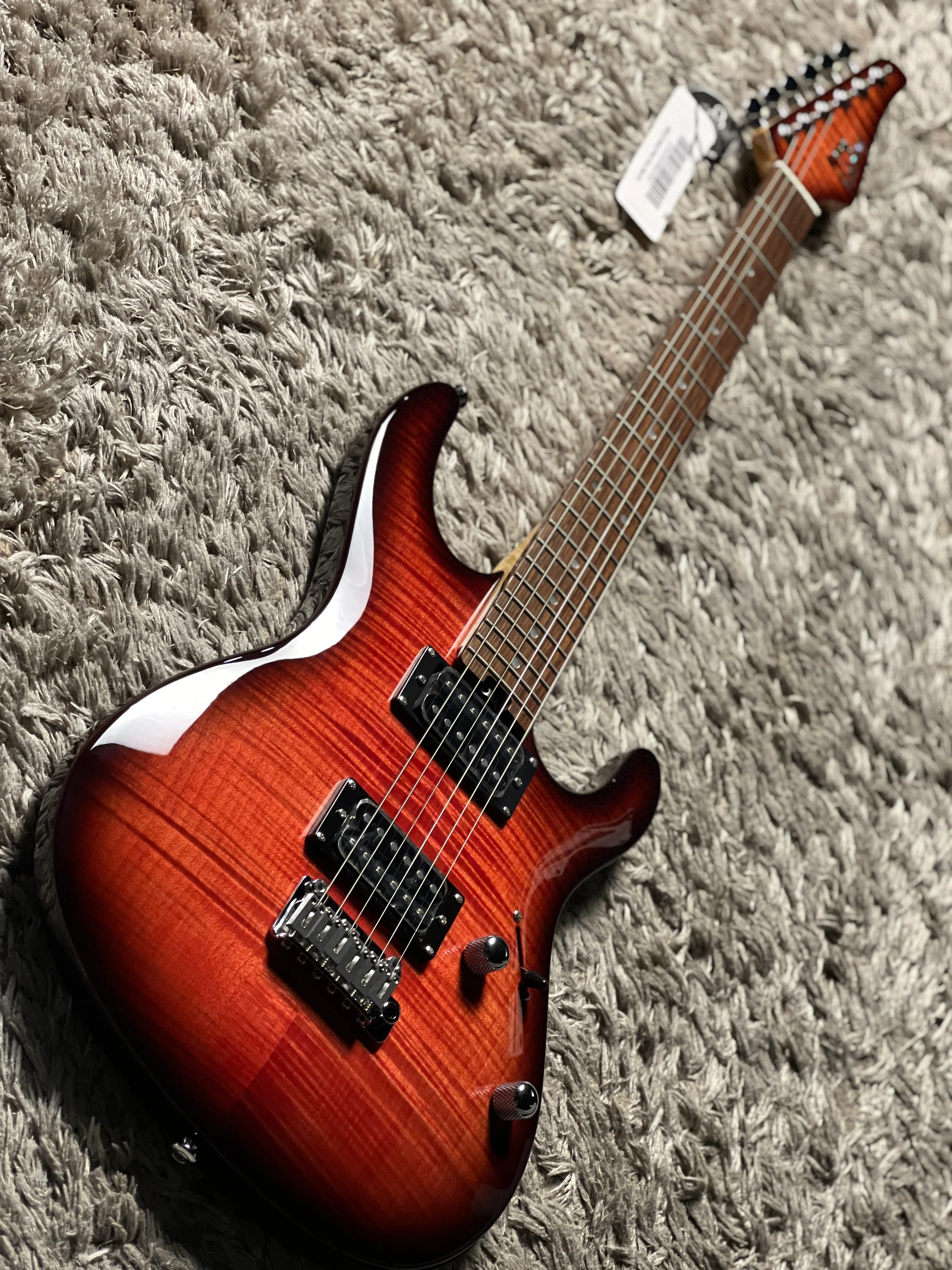 Soloking SM-22 HH FM Shredmaster with Rosewood FB in Fire Burst - Image 2