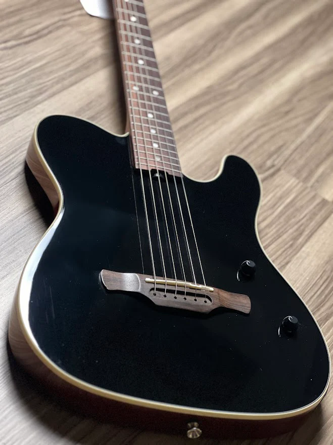 SQOE Spain SEAD900 Acoustic Electric with Piezo in Black Gloss - Image 4