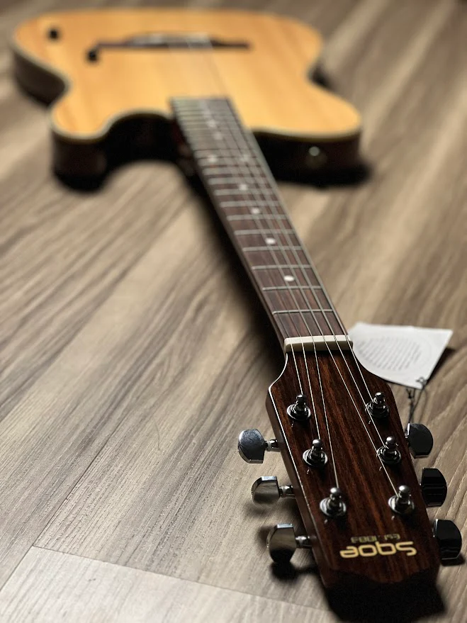 SQOE Spain SEAD900 Acoustic Electric with Piezo in Natural Gloss - Image 6