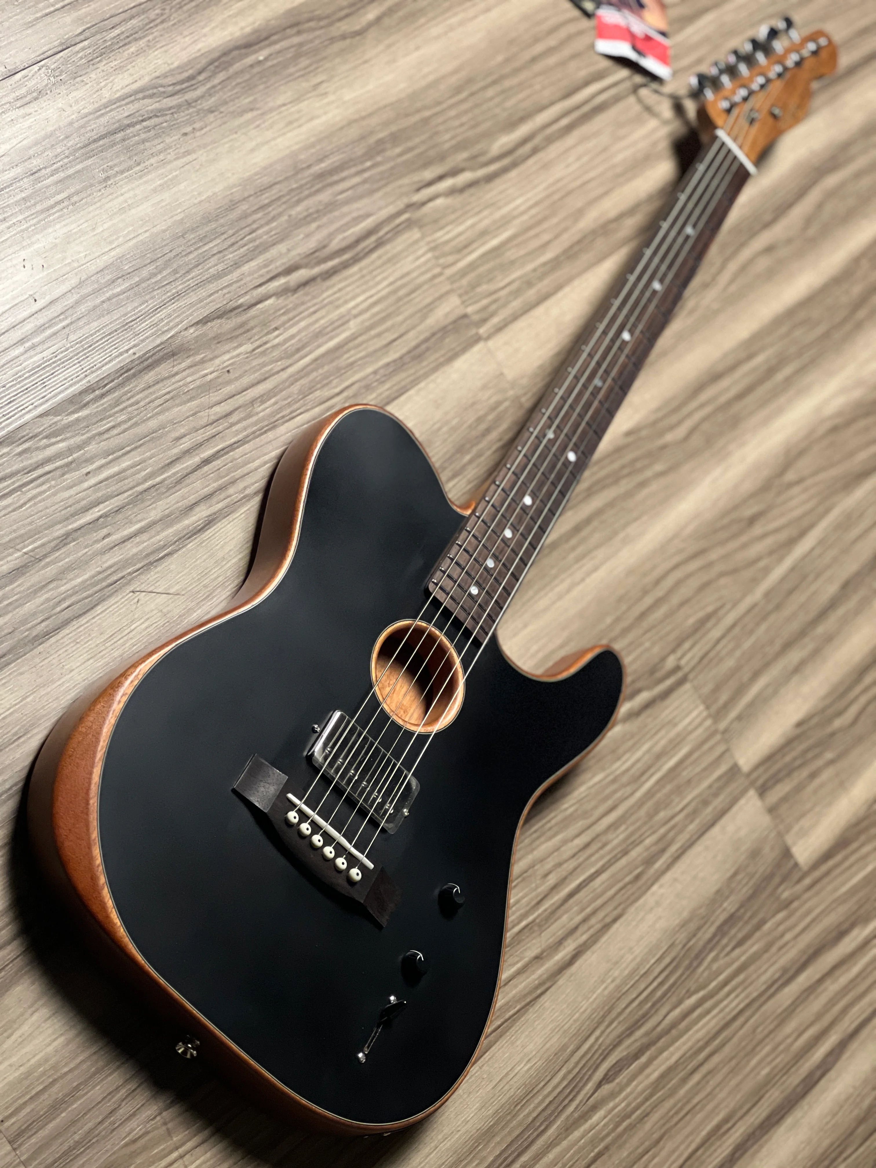 SQOE SEAE910 BK in Cosmic Black Acoustasonic Series - Image 3