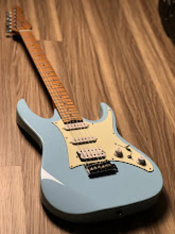 SQOE SEIB400 HSS Roasted Maple Series in Sonic Blue - Image 3