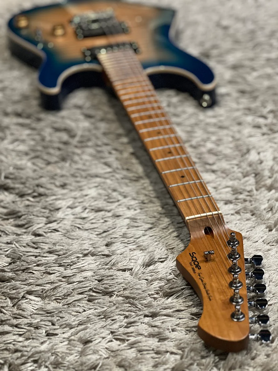 SQOE SEIB650 HH Roasted Maple Series in Natural Blue Burst - Image 6