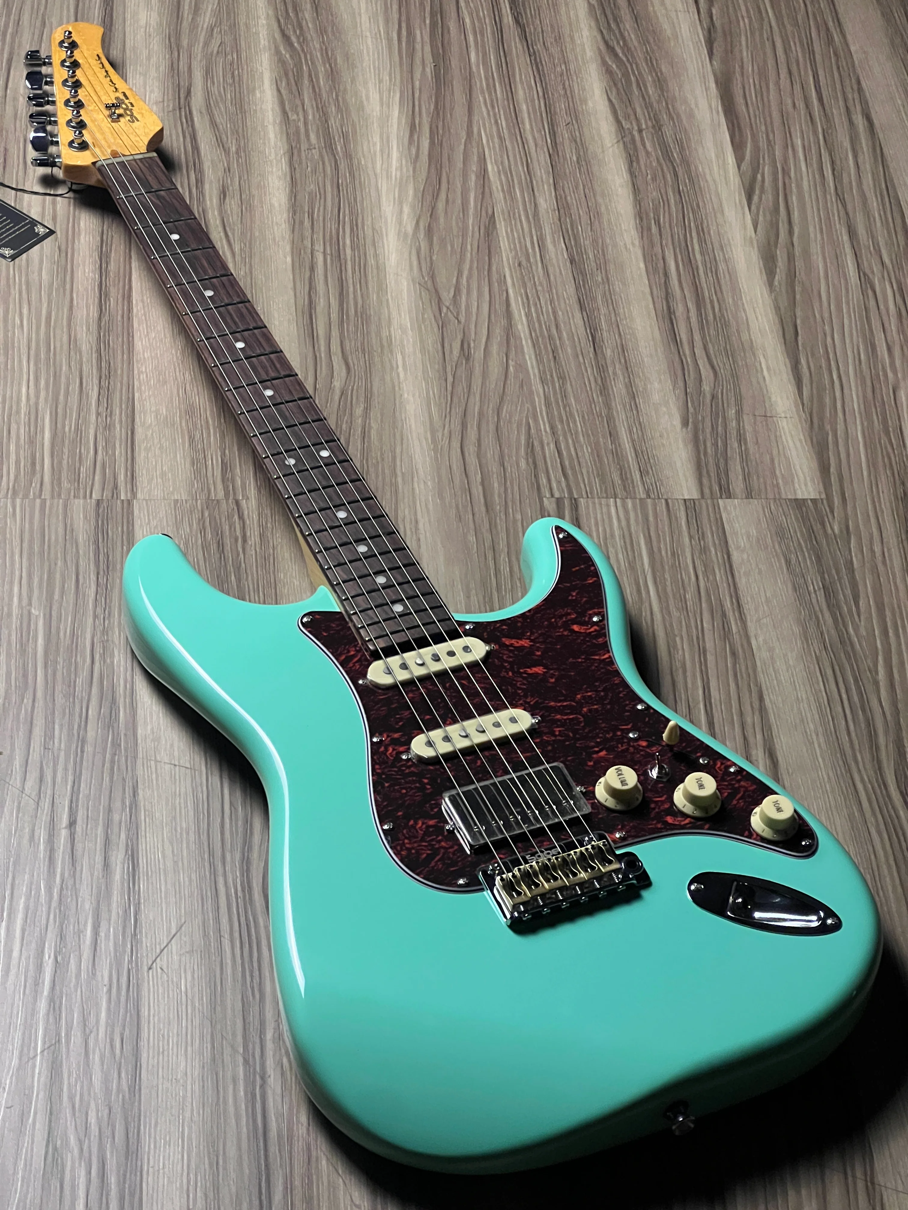 SQOE SEST1000 HSS Custom Shop Series in Seafoam Green Limited Edition with Hardshell Case - Image 8