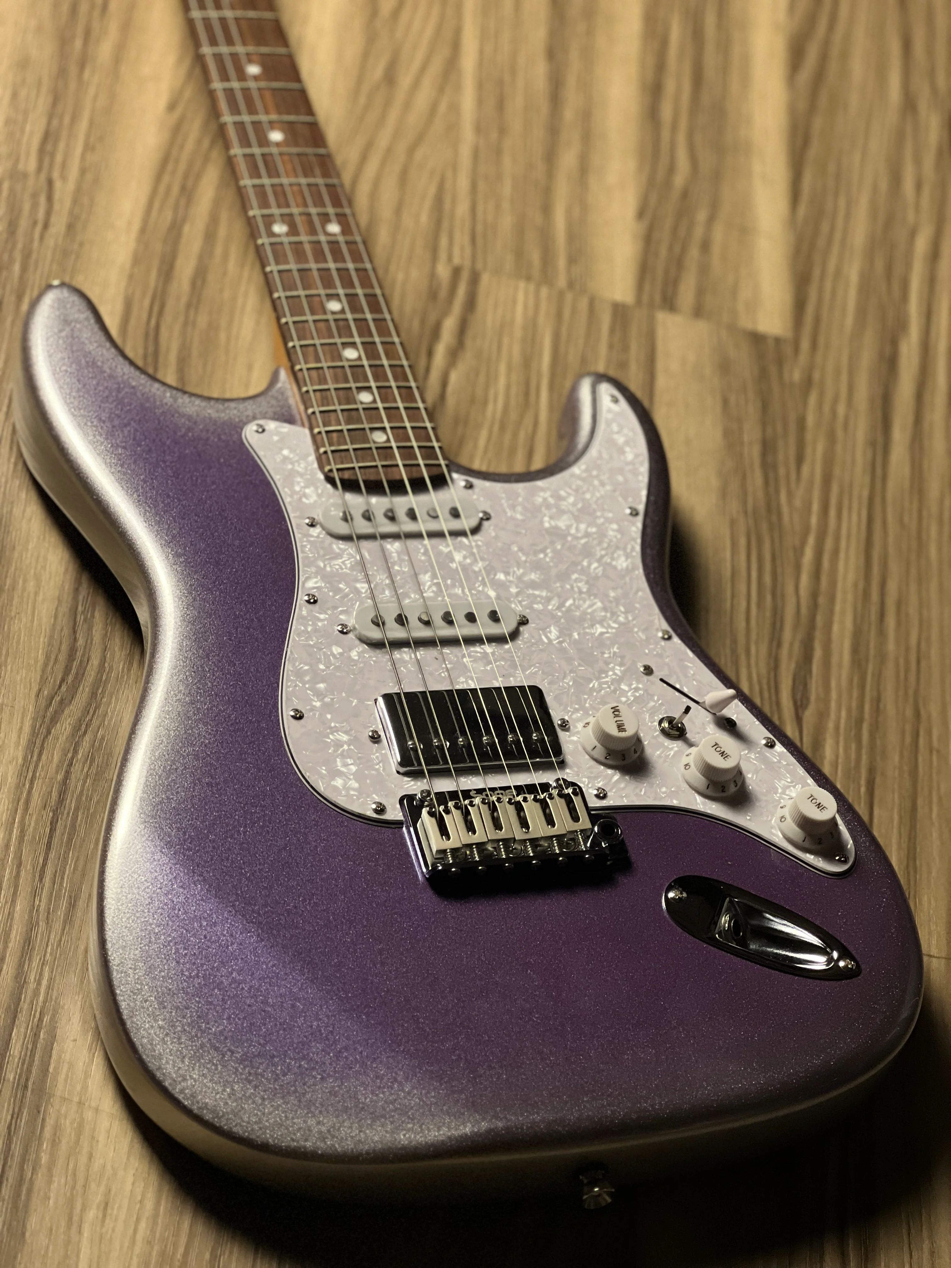 SQOE SEST700 HSS Roasted Maple Series in Lavender Silverburst Limited Edition - Image 3