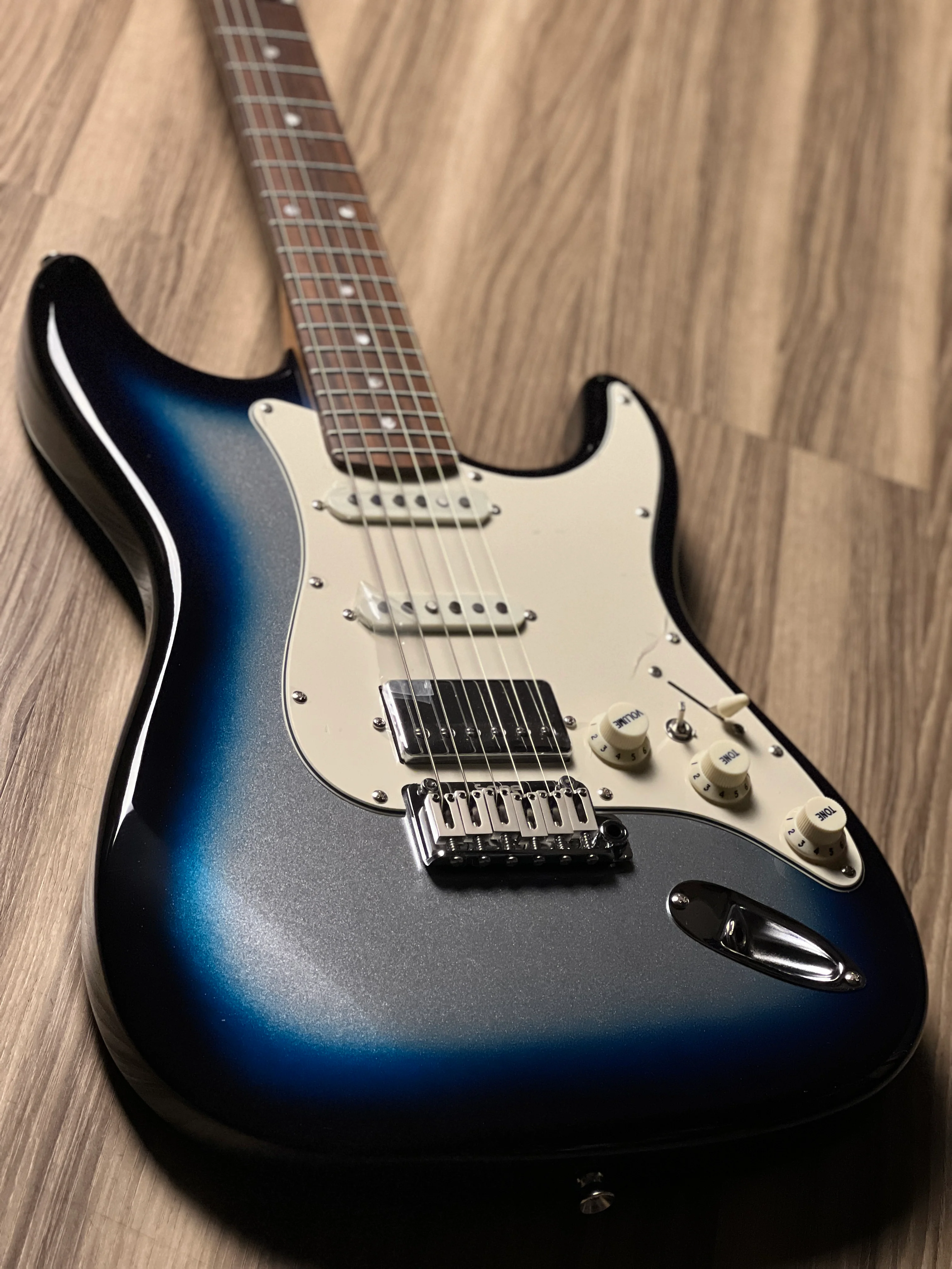 SQOE SEST700 HSS Roasted Maple Series in Sky Burst Metallic Limited Edition - Image 5