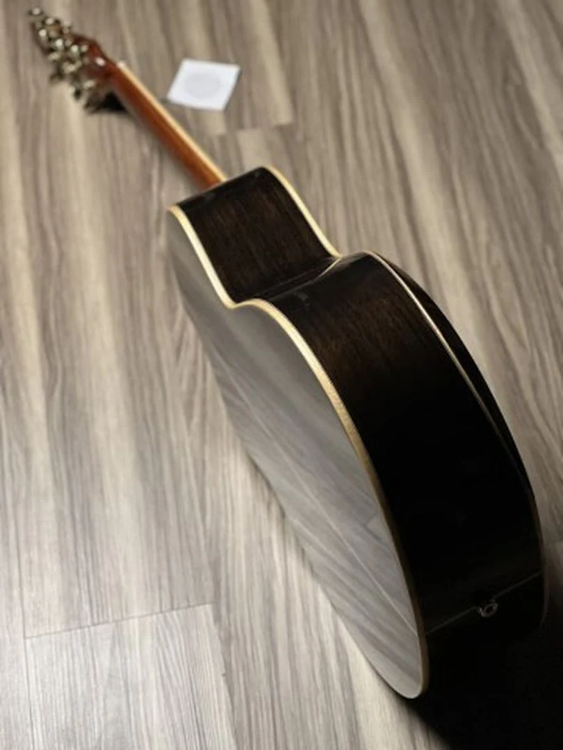 SQOE Spain A9-SK Bevel Cut Full Solid Acoustic Electric in Natural with Fishman Sonitone - Image 4