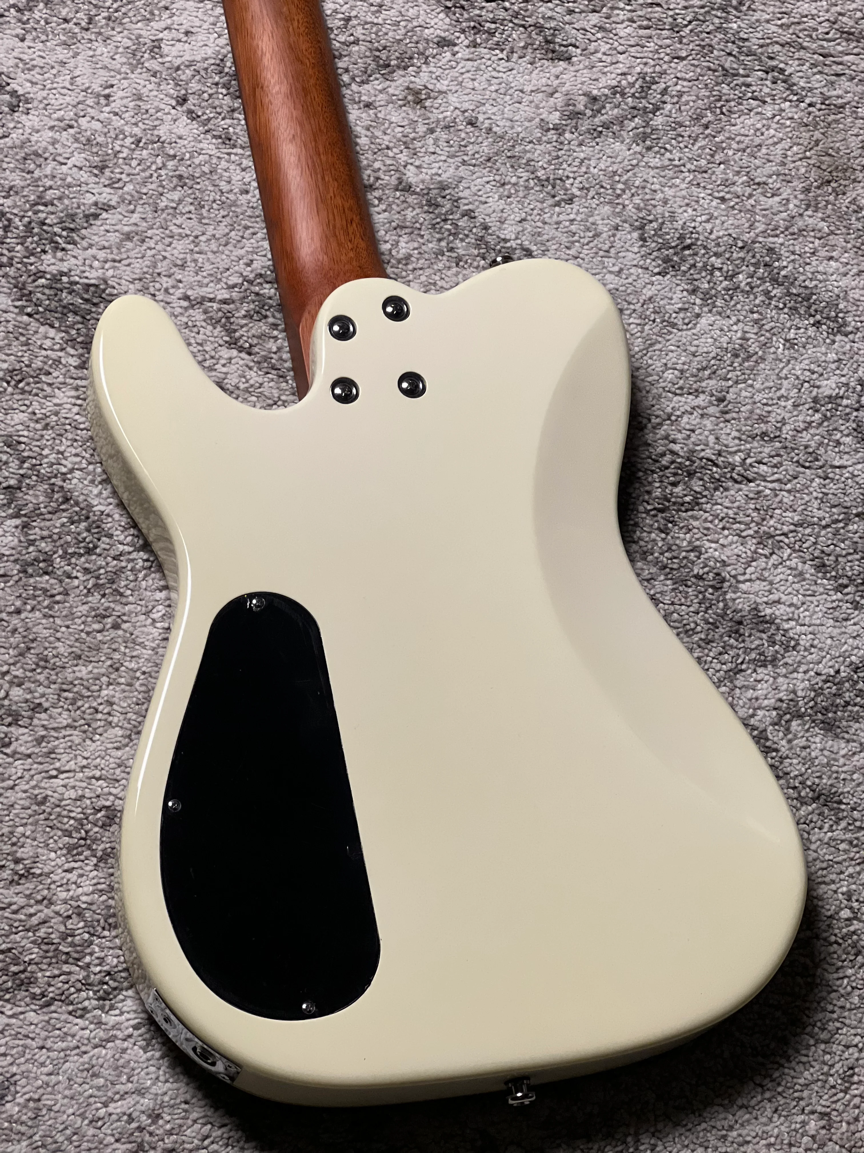 SQOE Spain SEGD-600 Nylon Electric Guitar with Piezo in White - Image 4