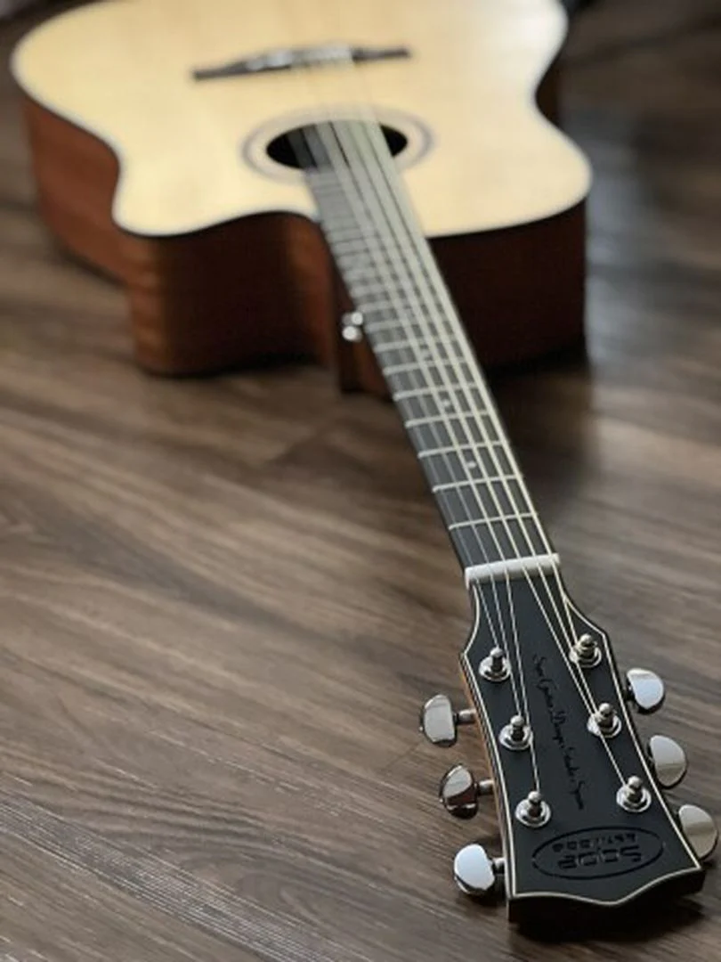 SQOE Spain SQ-41B TransAcoustic with Effects in Natural Matte Spruce/Mahogany - Image 5