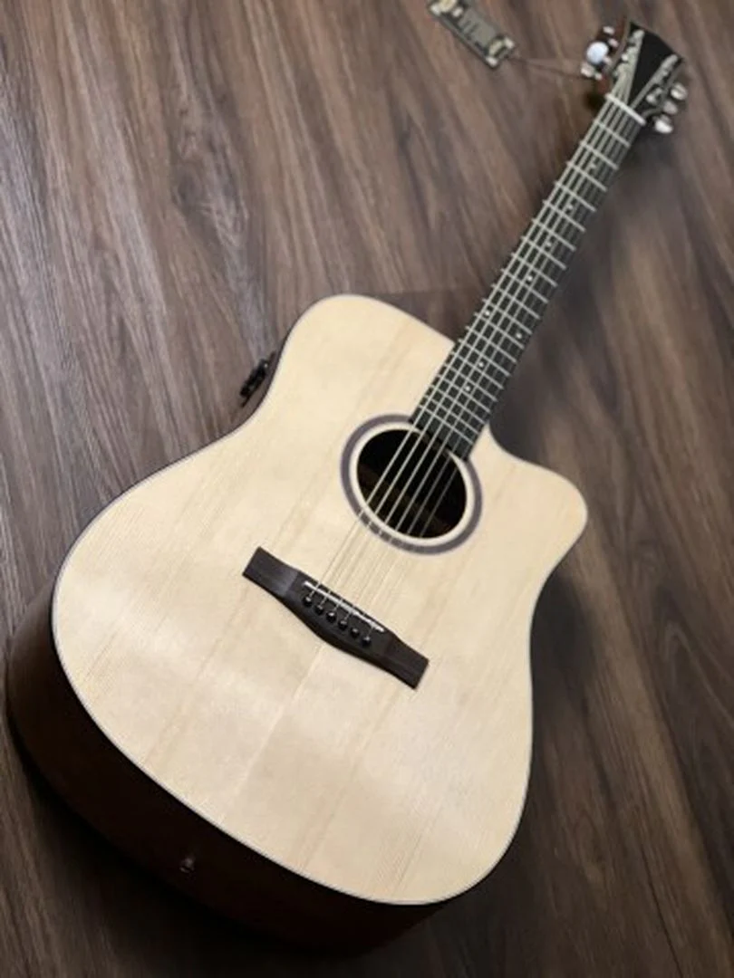 SQOE Spain SQ-41H TransAcoustic with Effects in Natural Matte Spruce/Walnut - Image 2