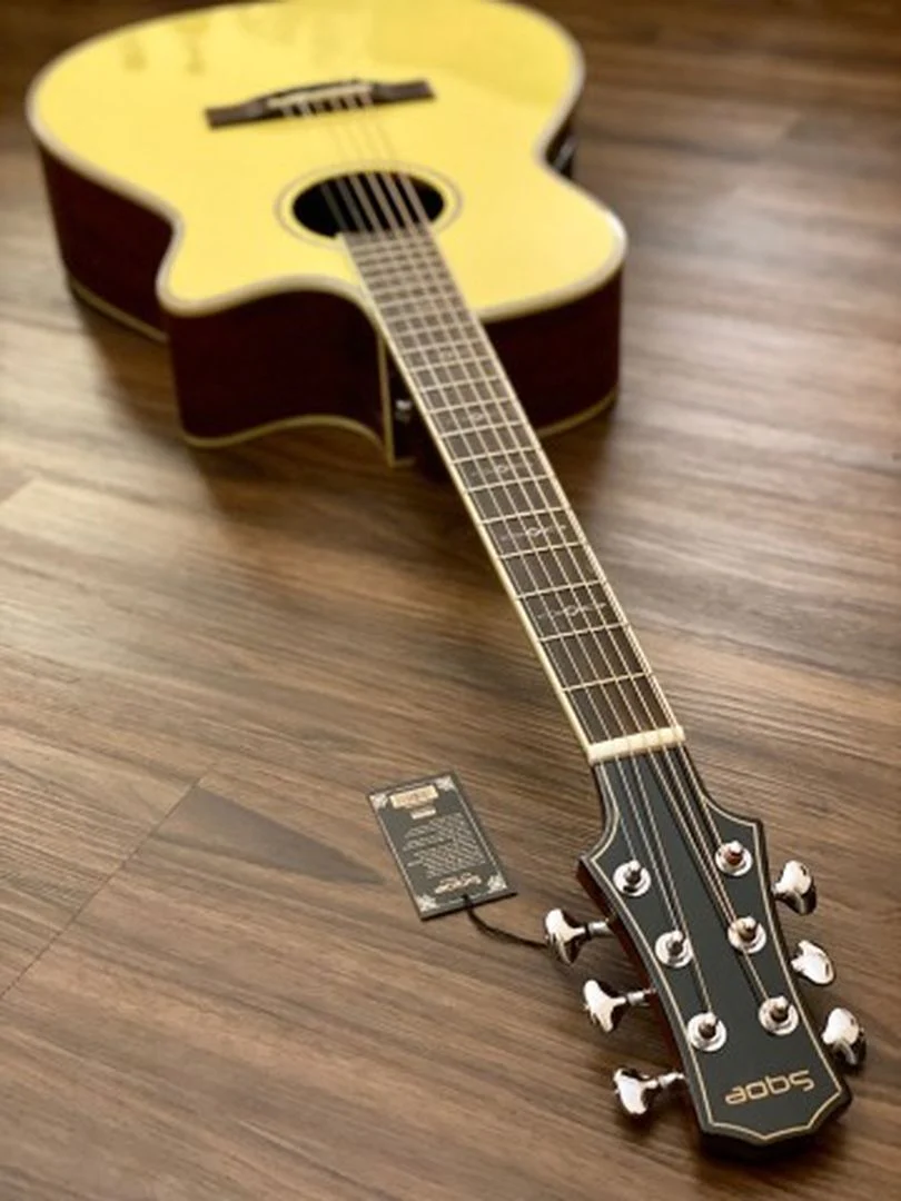 SQOE SPAIN XLDC-YN Acoustic Electric in Yellow Natural - Image 4
