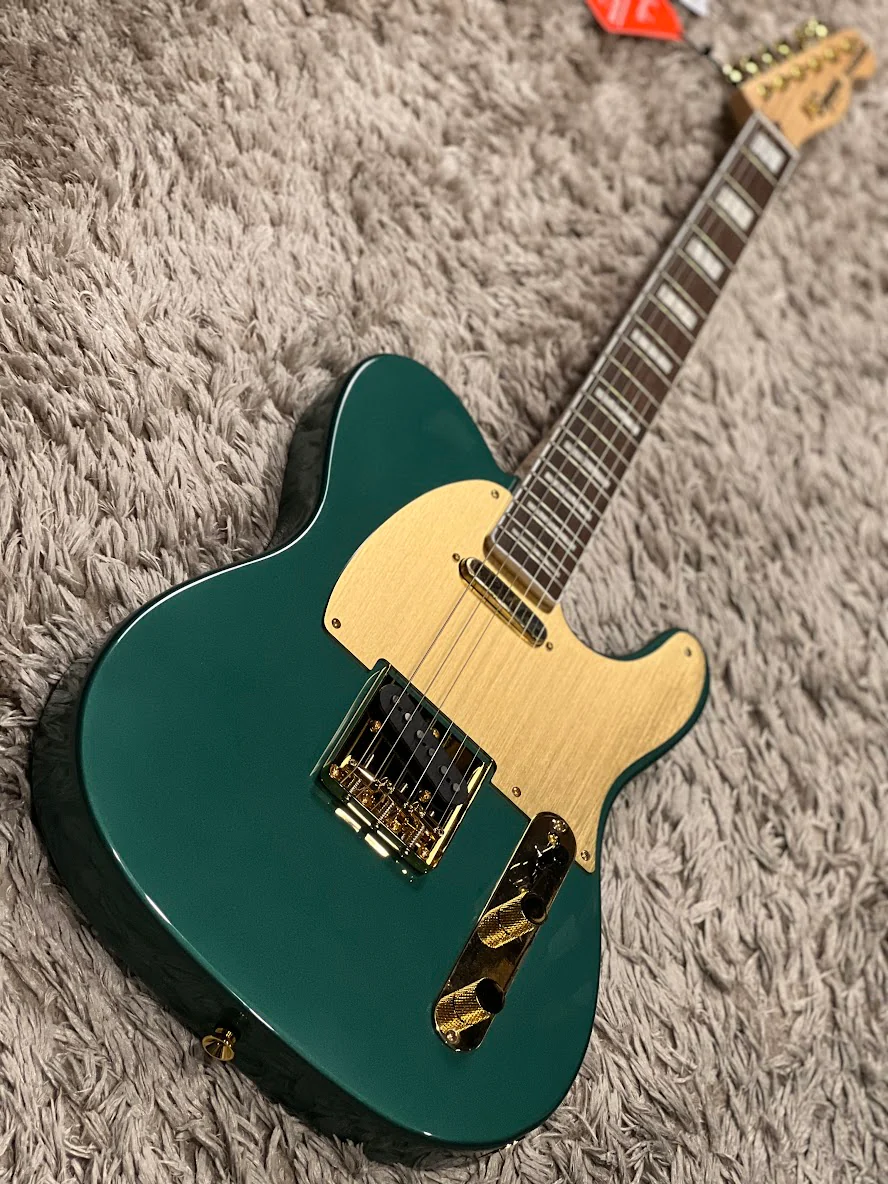 Squier 40th Anniversary Gold Edition Telecaster in Sherwood Green Metallic - Image 2