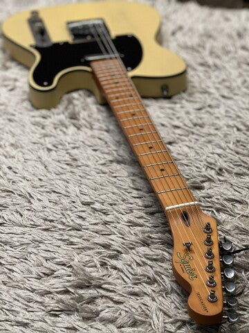 Squier 40th Anniversary Vintage Edition Telecaster Electric Guitar Maple FB Satin Vintage Blonde - Image 3