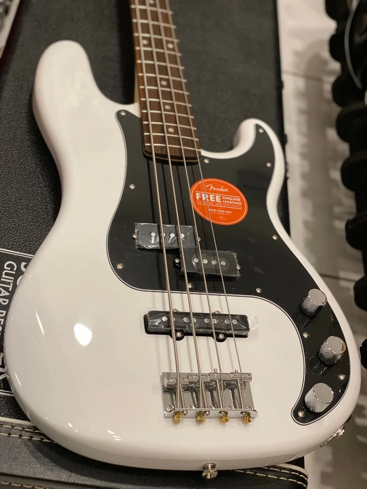 Squier Affinity Precision Bass PJ - Olympic White with Laurel FB - Image 3