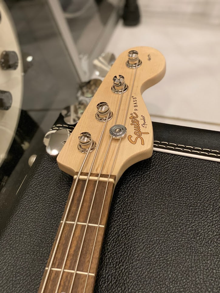 Squier Affinity Precision Bass PJ - Race Car Red with Laurel FB - Image 4