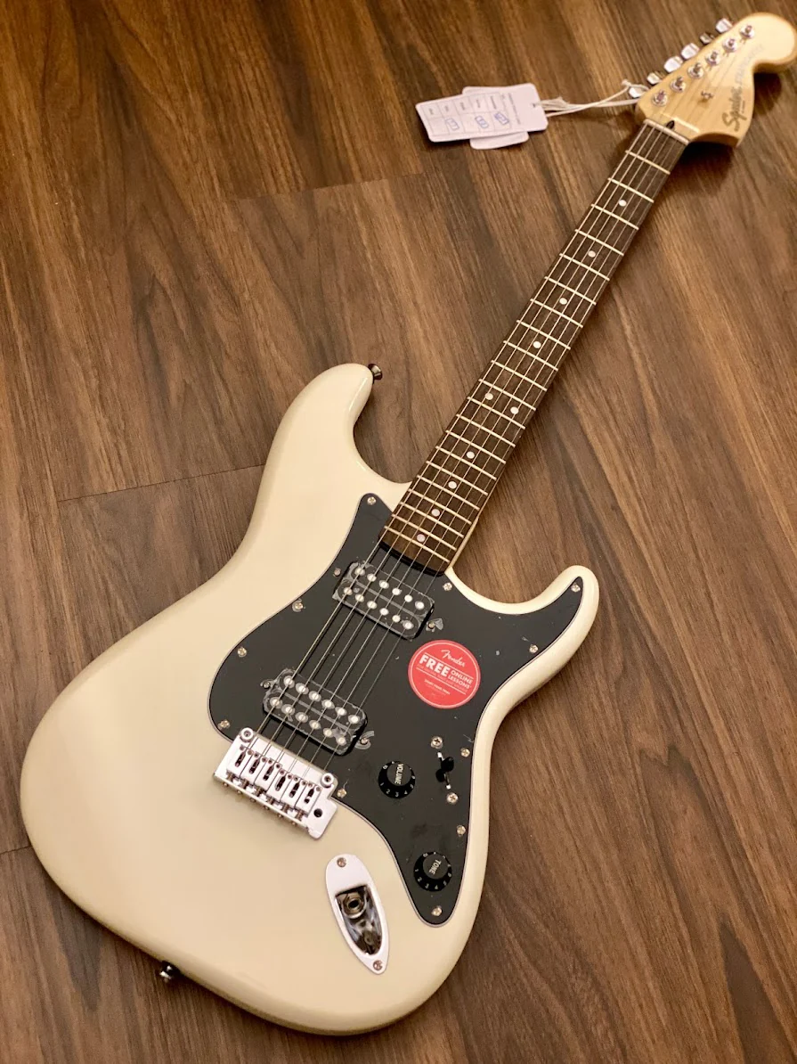 Squier Affinity Series HH Stratocaster with Laurel FB in Olympic White - Image 2