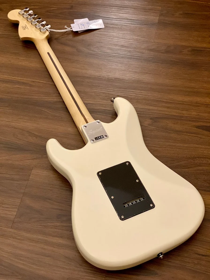 Squier Affinity Series HH Stratocaster with Laurel FB in Olympic White - Image 3
