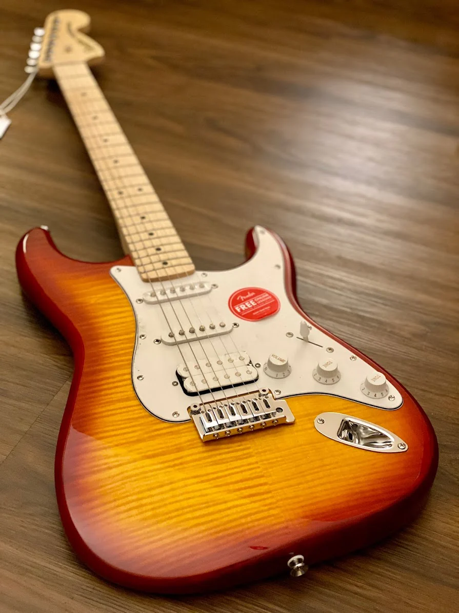 Squier Affinity Series HSS Stratocaster FMT with Maple FB in Sienna Sunburst - Image 3