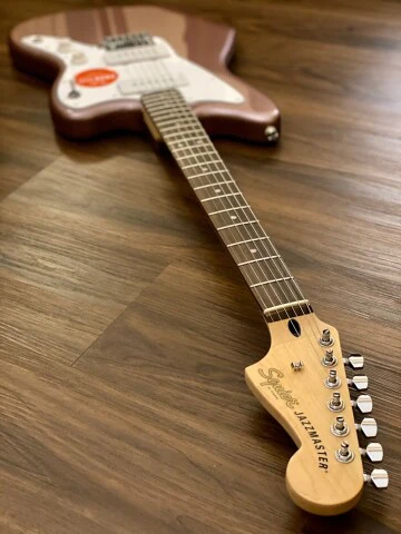 Squier Affinity Series Jazzmaster - Burgundy Mist with Laurel Fingerboard - Image 4