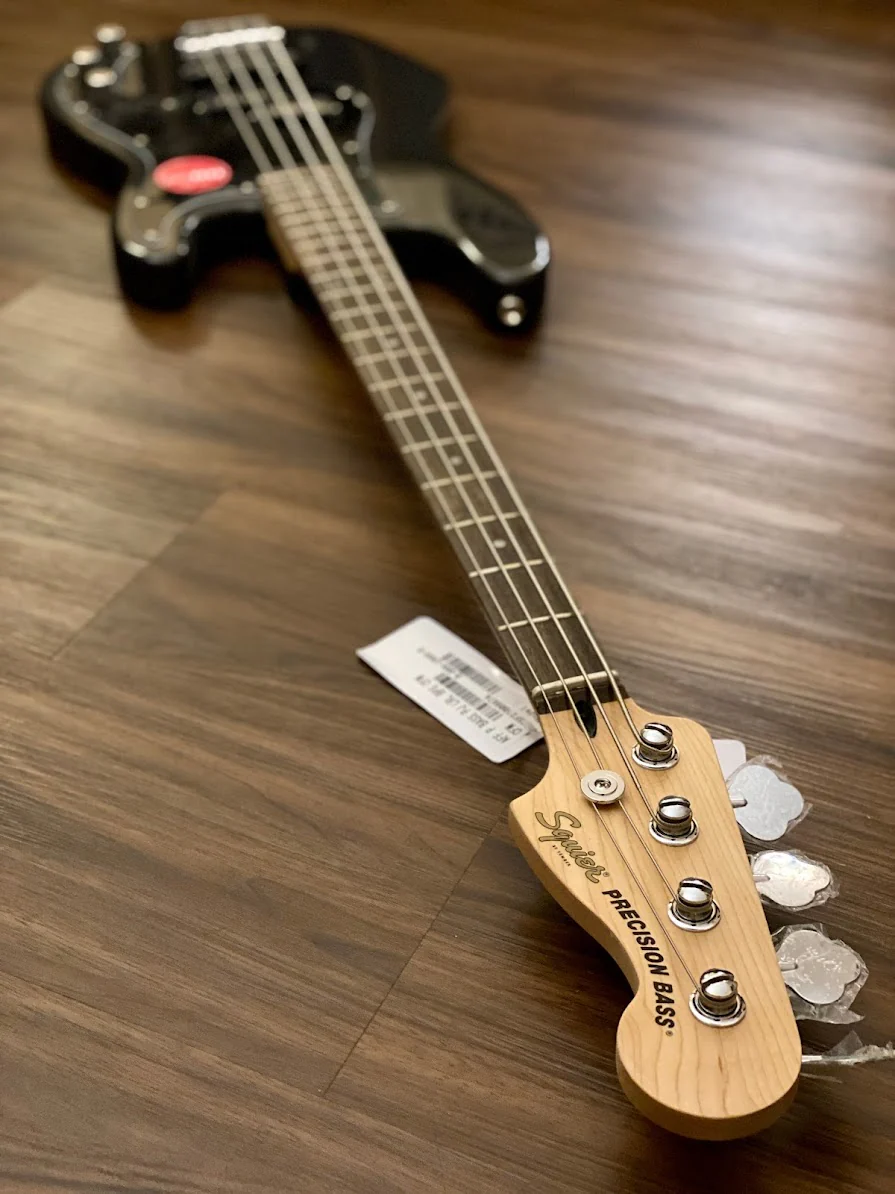 Squier Affinity Series Precision PJ Bass with Laurel FB in Charcoal Frost Metallic - Image 5