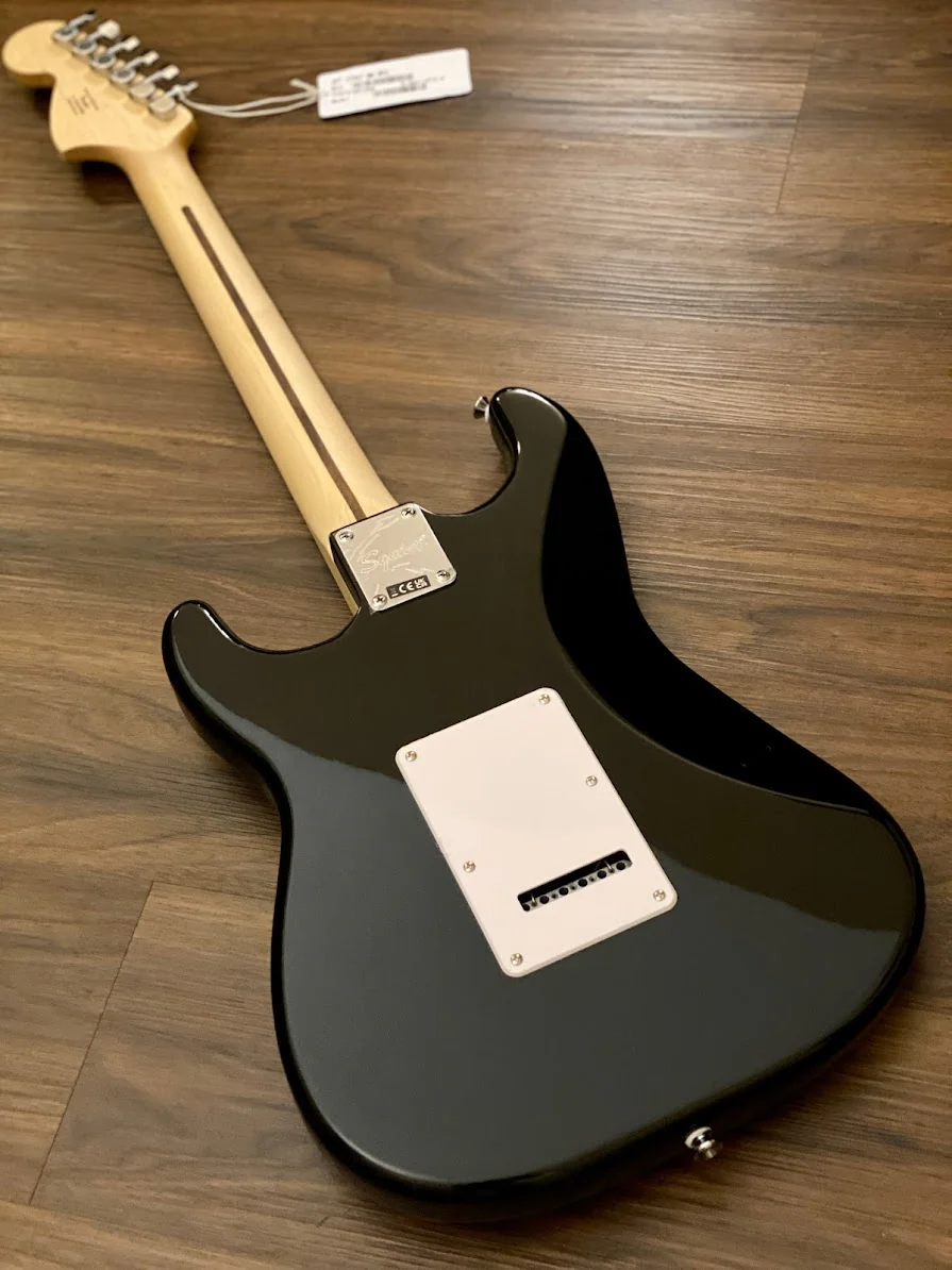 Squier Affinity Series Stratocaster with Maple FB in Black - Image 3
