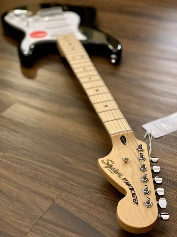 Squier Affinity Series Stratocaster with Maple FB in Black - Image 4