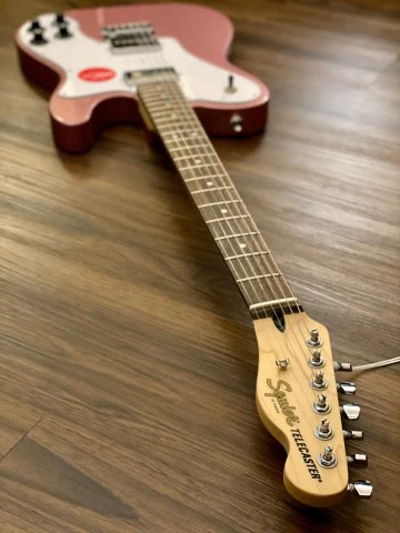 Squier Affinity Series Telecaster Deluxe with Laurel FB in Burgundy Mist - Image 4