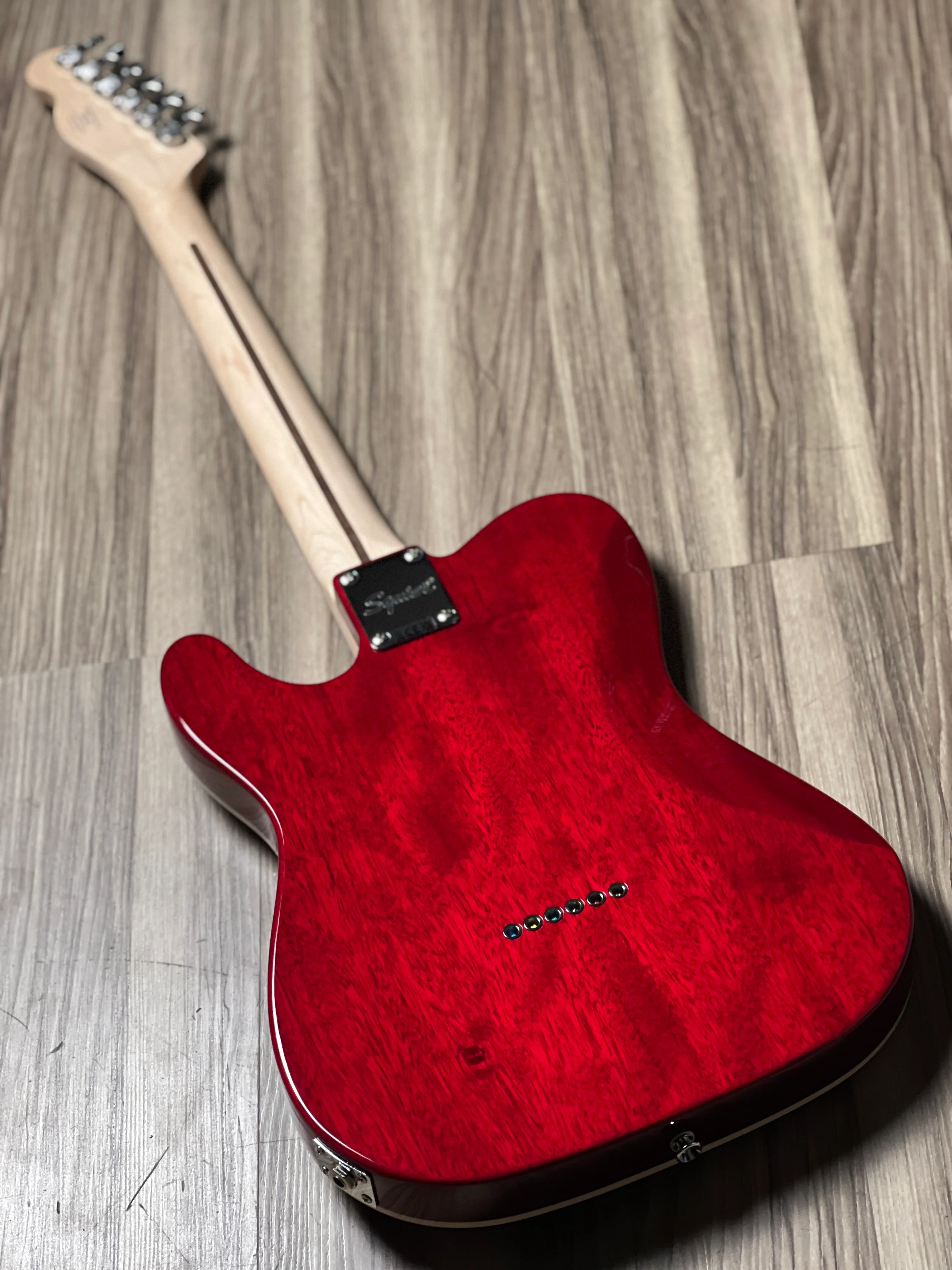 Squier Affinity Series Telecaster FMT SH With Laurel FB in Crimson Red Transparent - Image 5