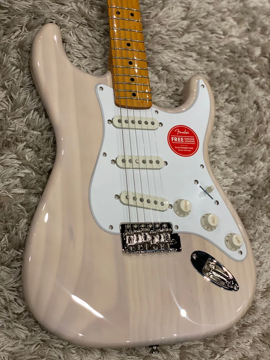 Squier Classic Vibe 50s Stratocaster With Maple FB in White Blonde - Image 2
