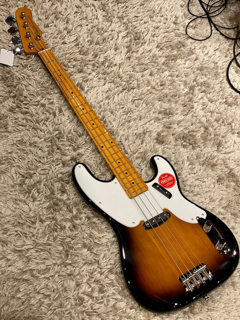Squier Classic Vibe Precision Bass 50s Maple Neck in 2 Color Sunburst - Image 2