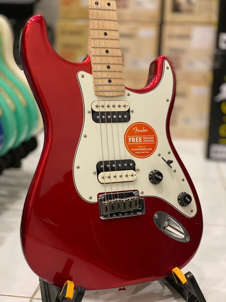 Squier Contemporary Stratocaster HH - Dark Metallic Red - Image 2