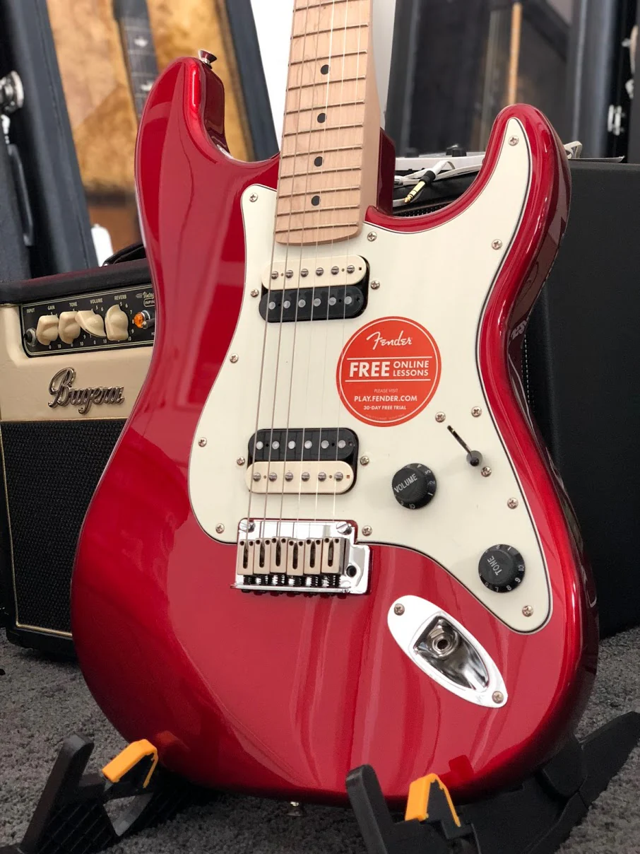 Squier Contemporary Stratocaster HH - Dark Metallic Red - Image 3