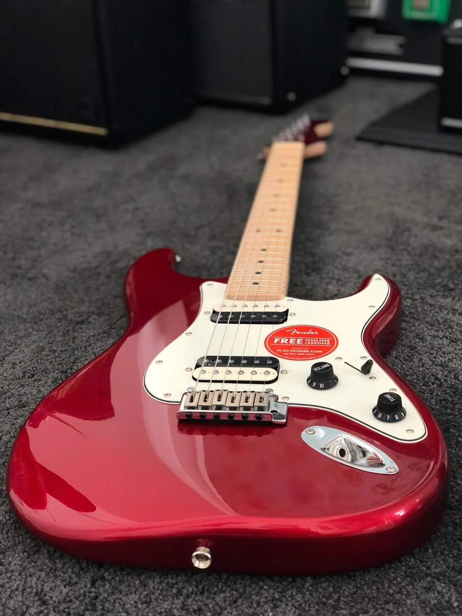 Squier Contemporary Stratocaster HH - Dark Metallic Red - Image 5