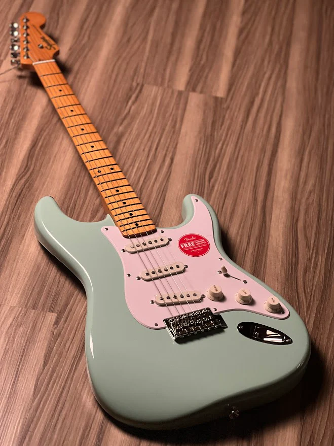 Squier FSR Classic Vibe 50s Stratocaster with Maple FB in Surf Green - Image 2