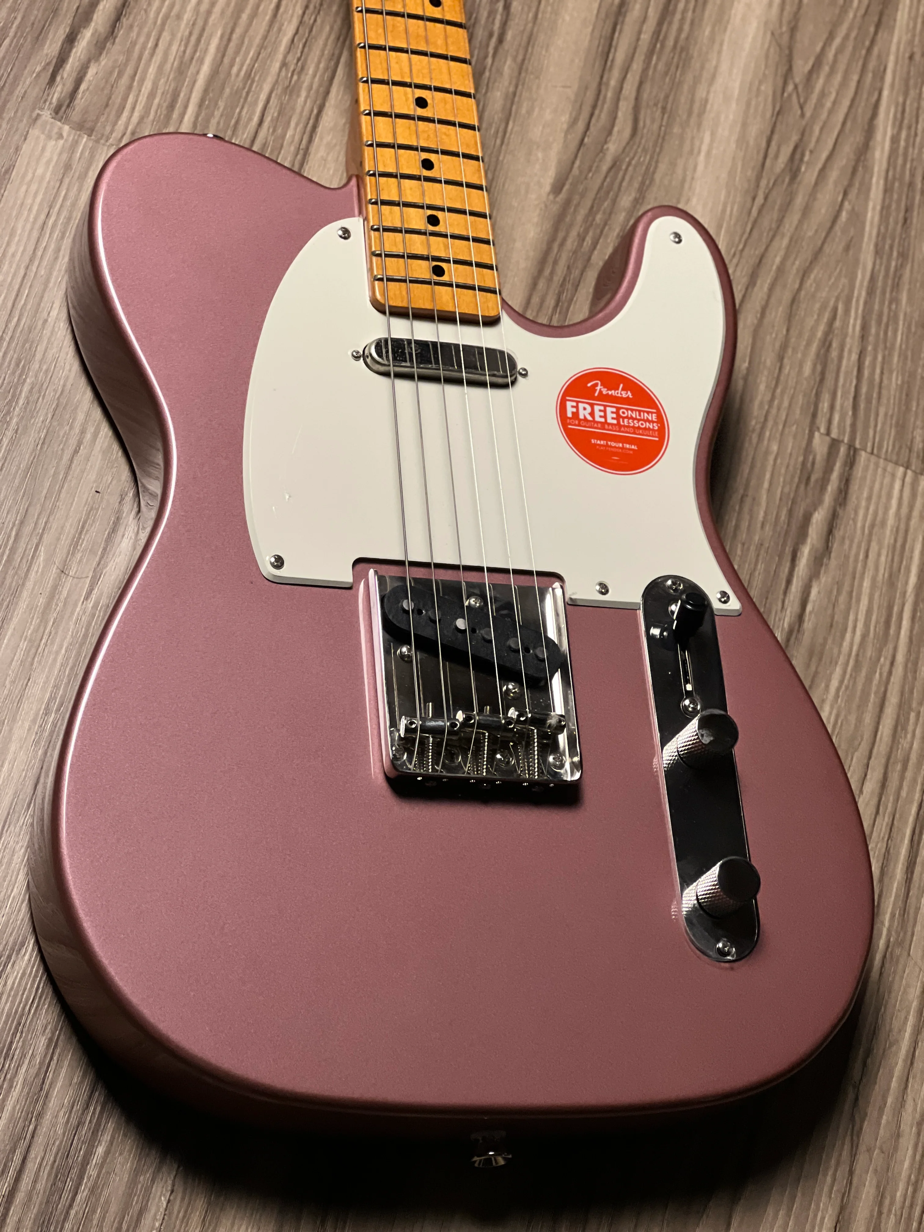 Squier FSR Classic Vibe 50s Telecaster with Maple FB in Burgundy Mist - Image 4