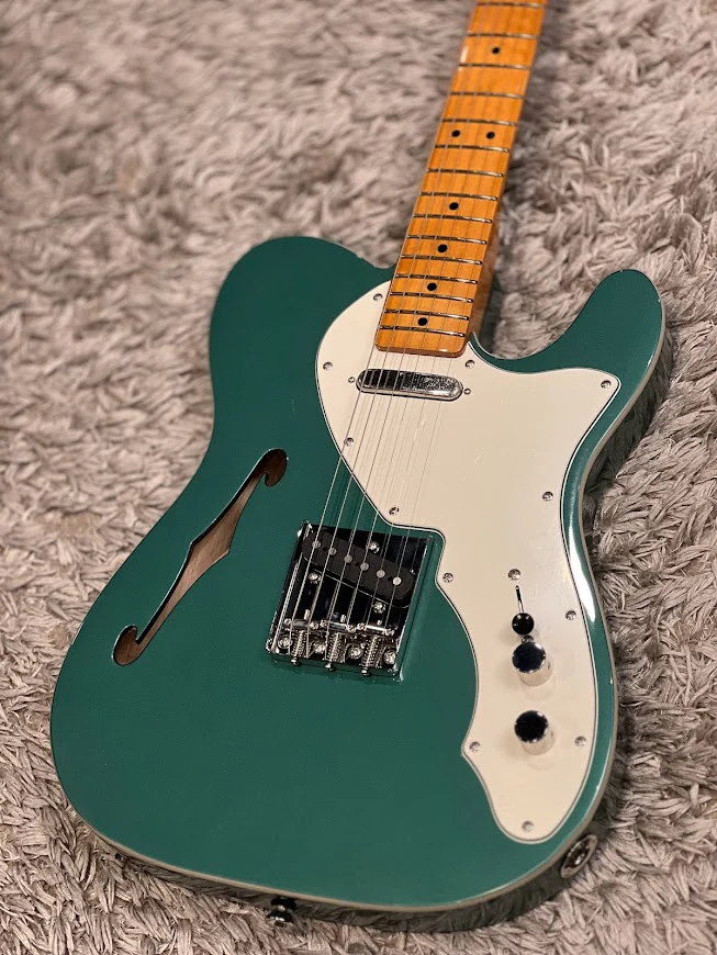 Squier FSR Classic Vibe 60s Telecaster Thinline with Maple FB in Sherwood Green - Image 3