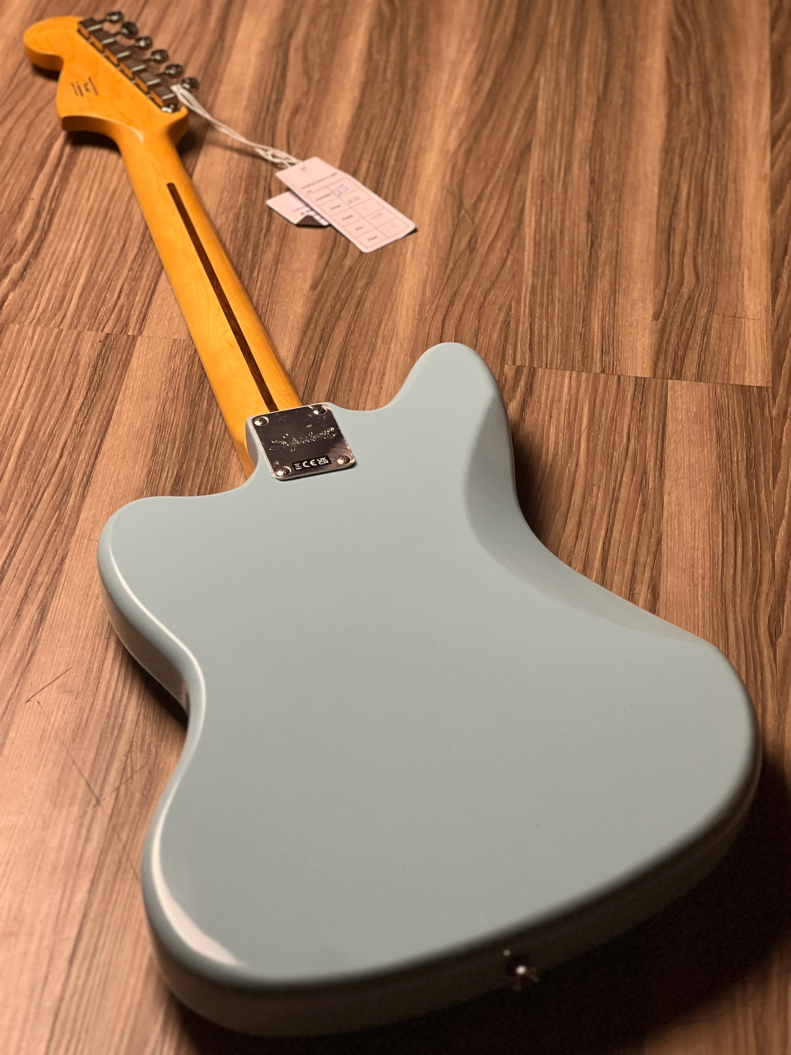 Squier FSR Classic Vibe 70s Jaguar with Laurel FB in Daphne Blue - Image 3