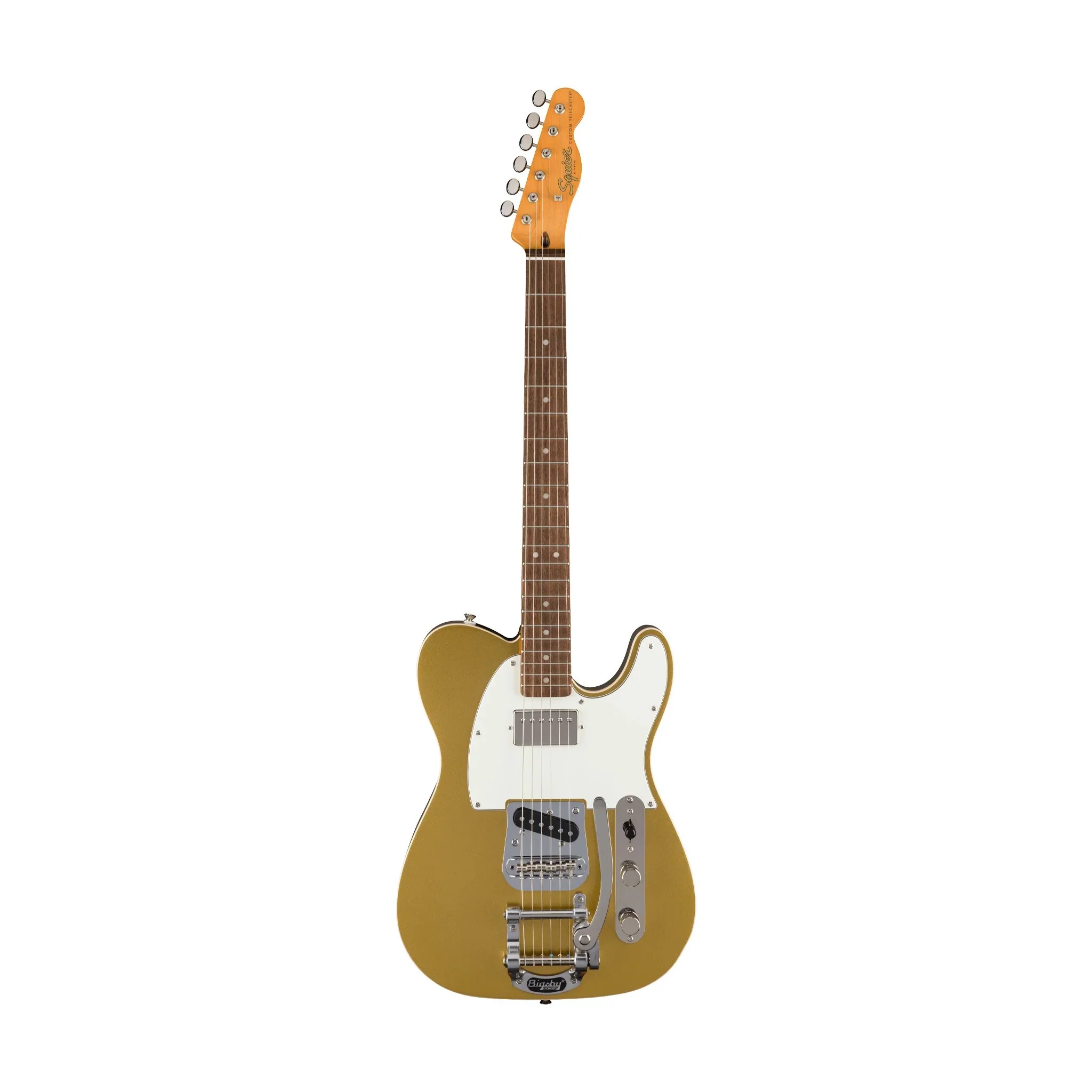 Squier FSR Classic Vibe Custom Telecaster SH w/Bigsby in Aztec Gold - Image 8