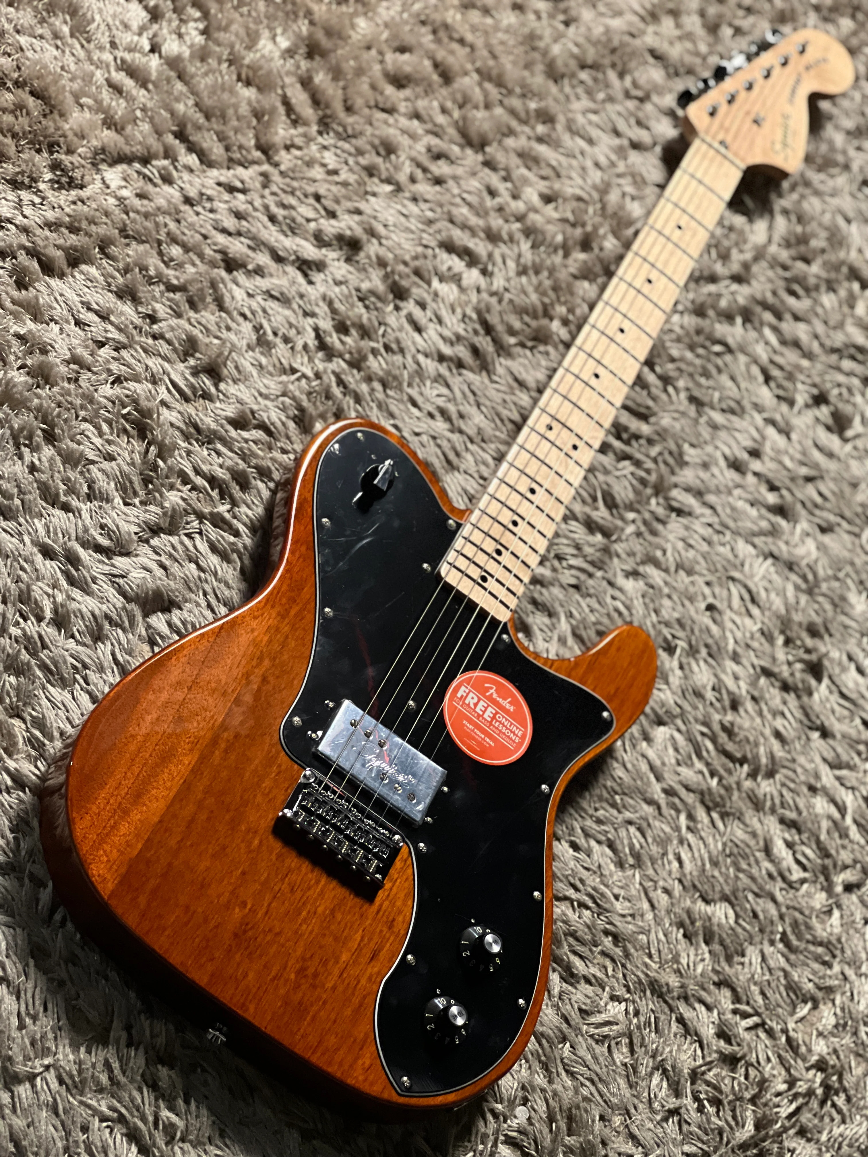 Squier Paranormal Esquire Deluxe Maple FB In Mocha - Image 3