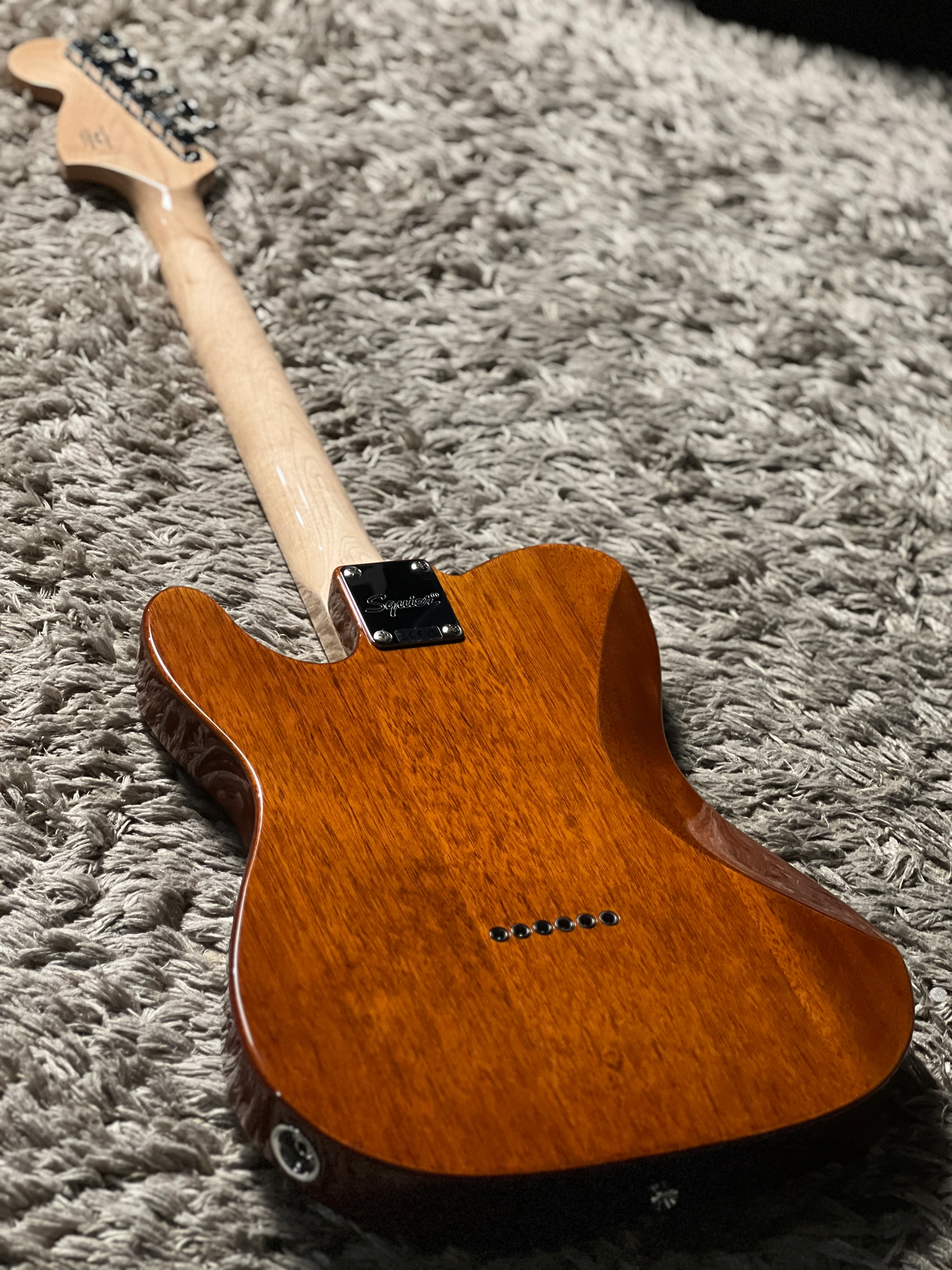 Squier Paranormal Esquire Deluxe Maple FB In Mocha - Image 5