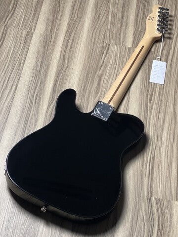 Squier Sonic Telecaster w/White Pickguard with Maple FB in Black - Image 4