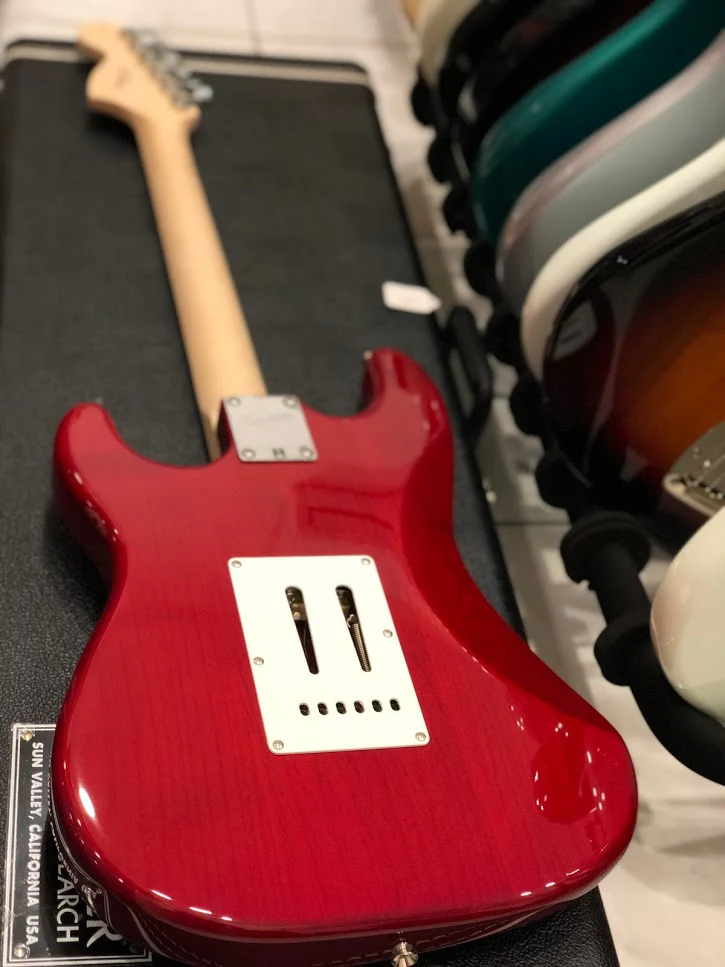Squier Standard Stratocaster in Cherry Sunburst with Laurel FB - Image 4