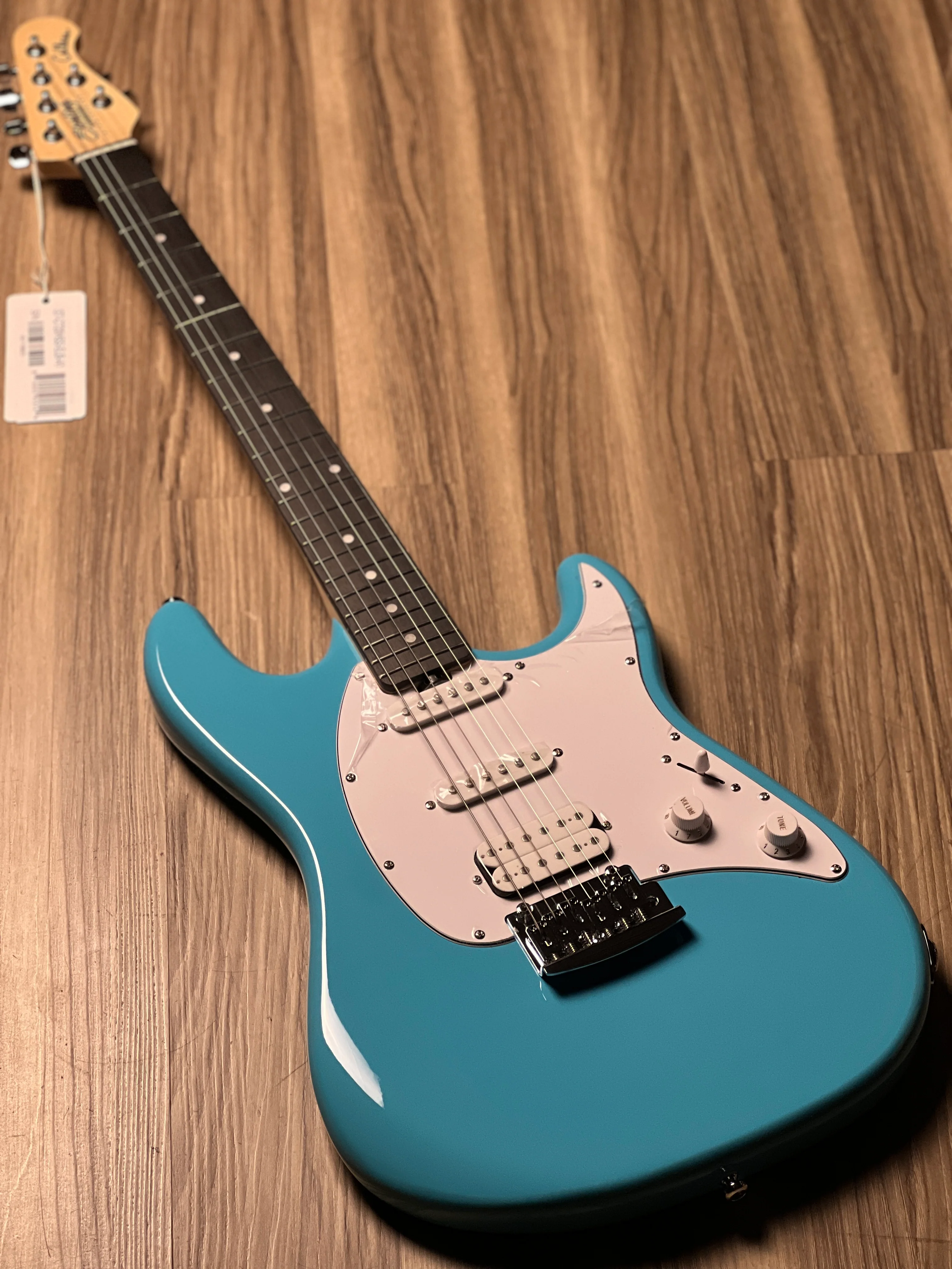 Sterling By Music Man Cutlass CT20 with Amaranth FB in Electric Blue - Image 2