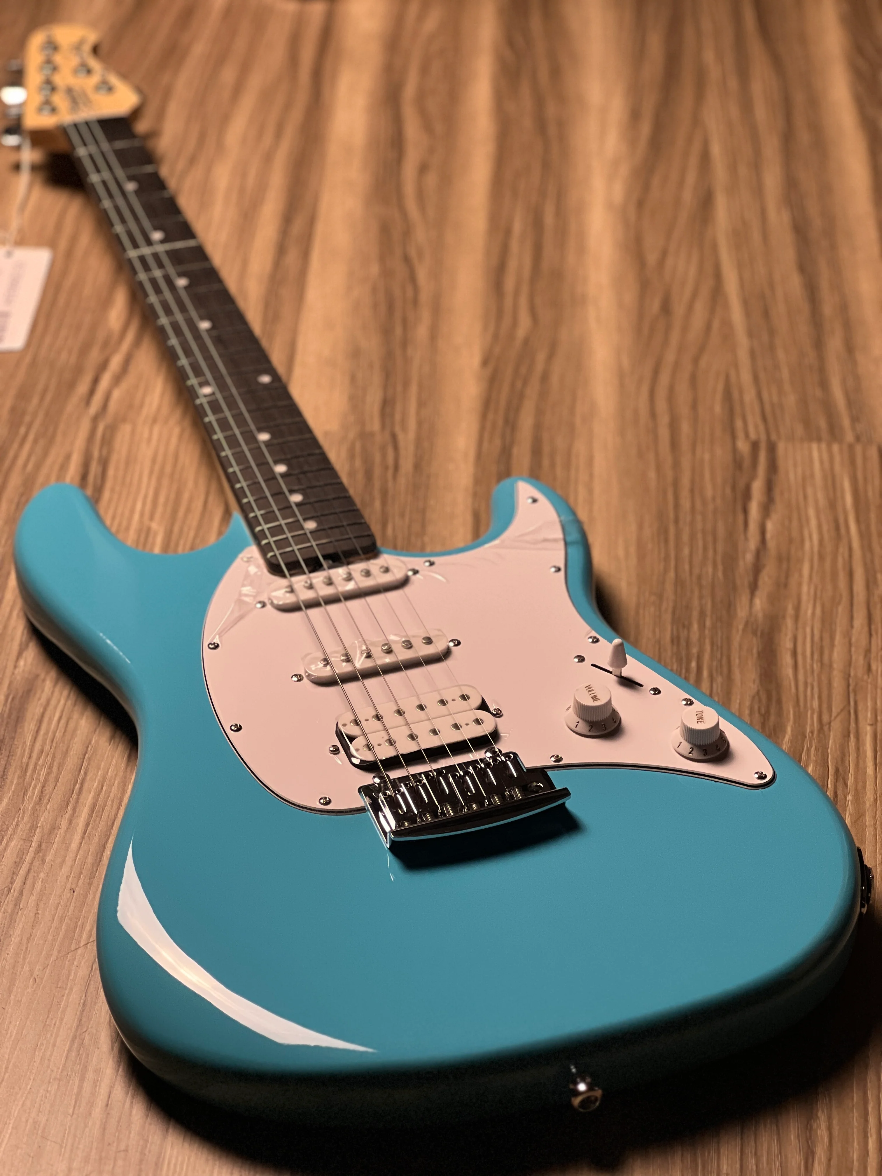 Sterling By Music Man Cutlass CT20 with Amaranth FB in Electric Blue - Image 3