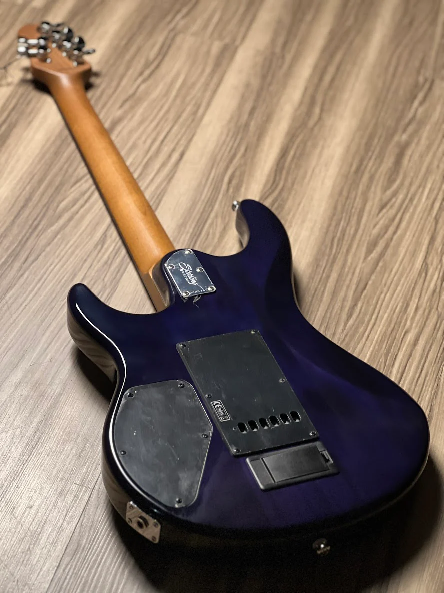 Sterling by Music Man LK100 Steve Lukather Signature in Flame Maple Blueberry Burst - Image 5