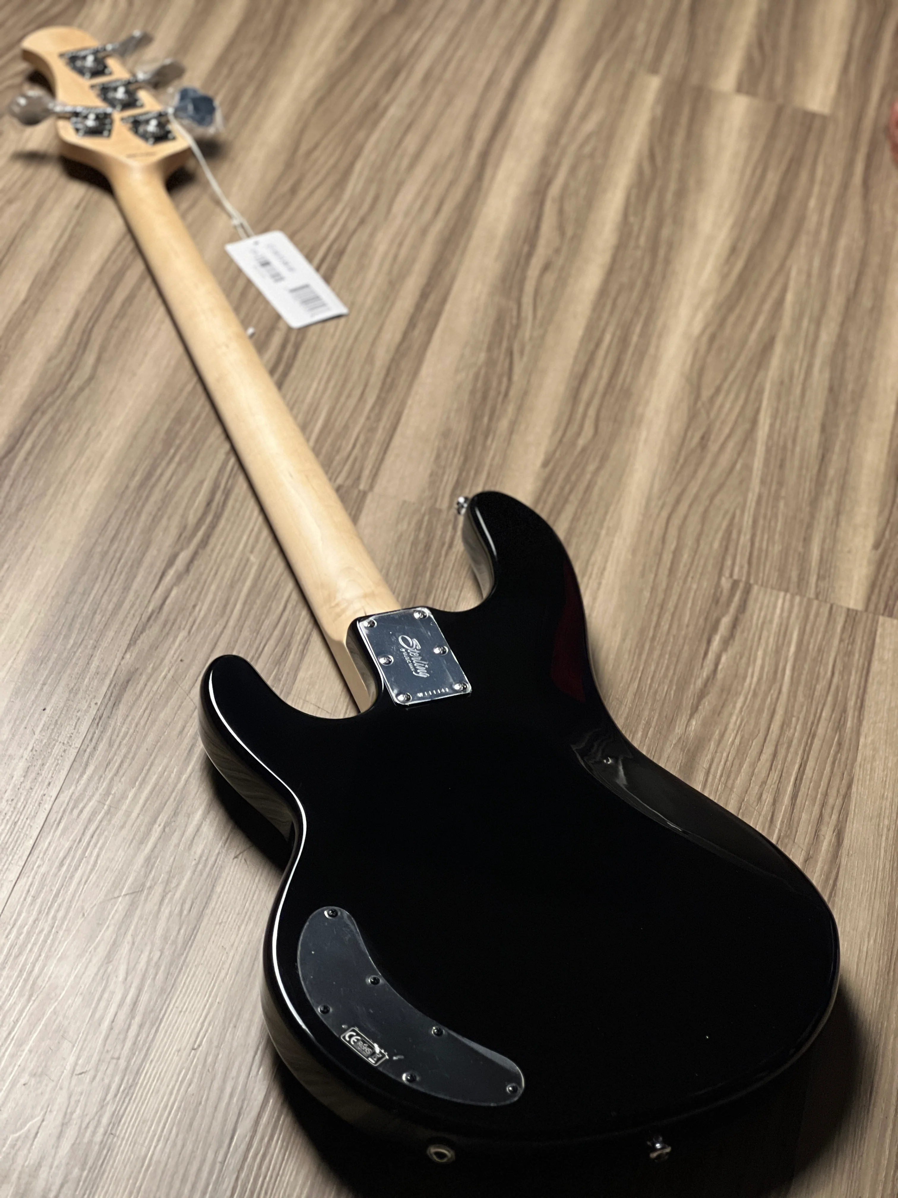 Sterling By Music Man StingRay RAY2 with Maple FB in Black - Image 4
