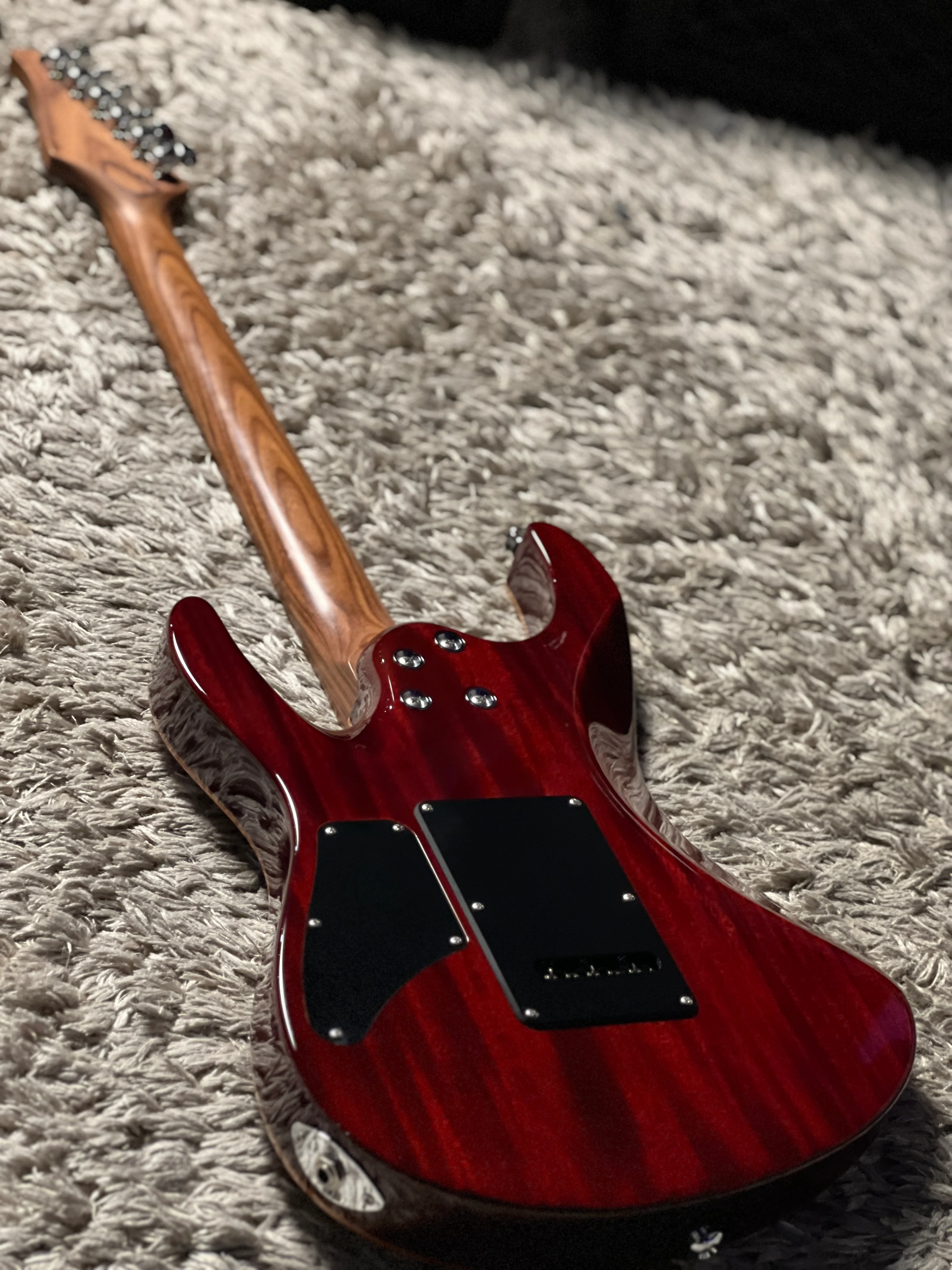 Suhr Custom Modern Pink Algae with Waterfall Burl Top 65152 - Image 10