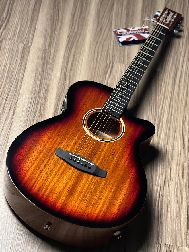 Tanglewood DBT SFCE SB G Super Folk Cutaway in Sunburst Gloss Finish - Image 2