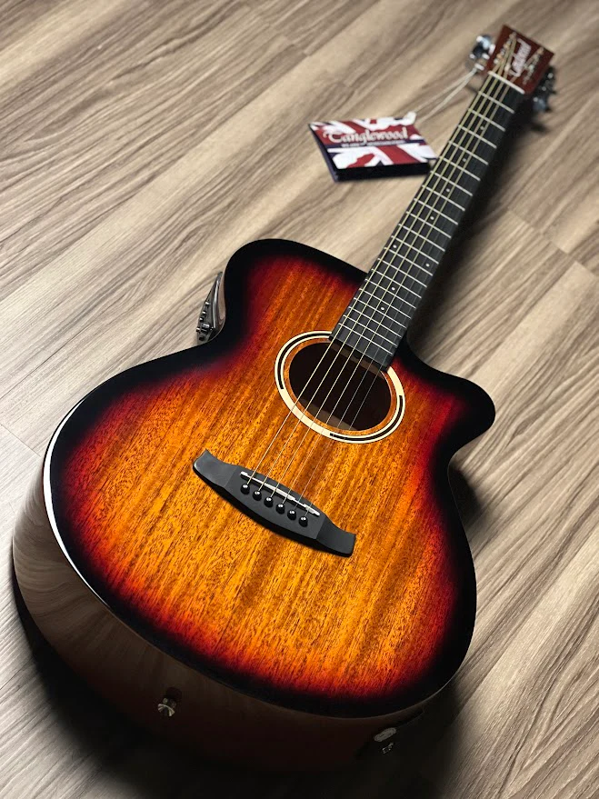 Tanglewood DBT SFCE SB G Super Folk Cutaway in Sunburst Gloss Finish - Image 3
